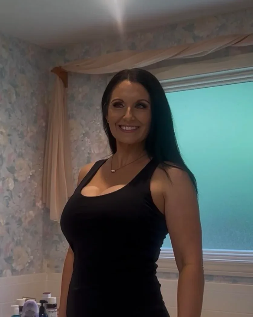 A woman at her goal